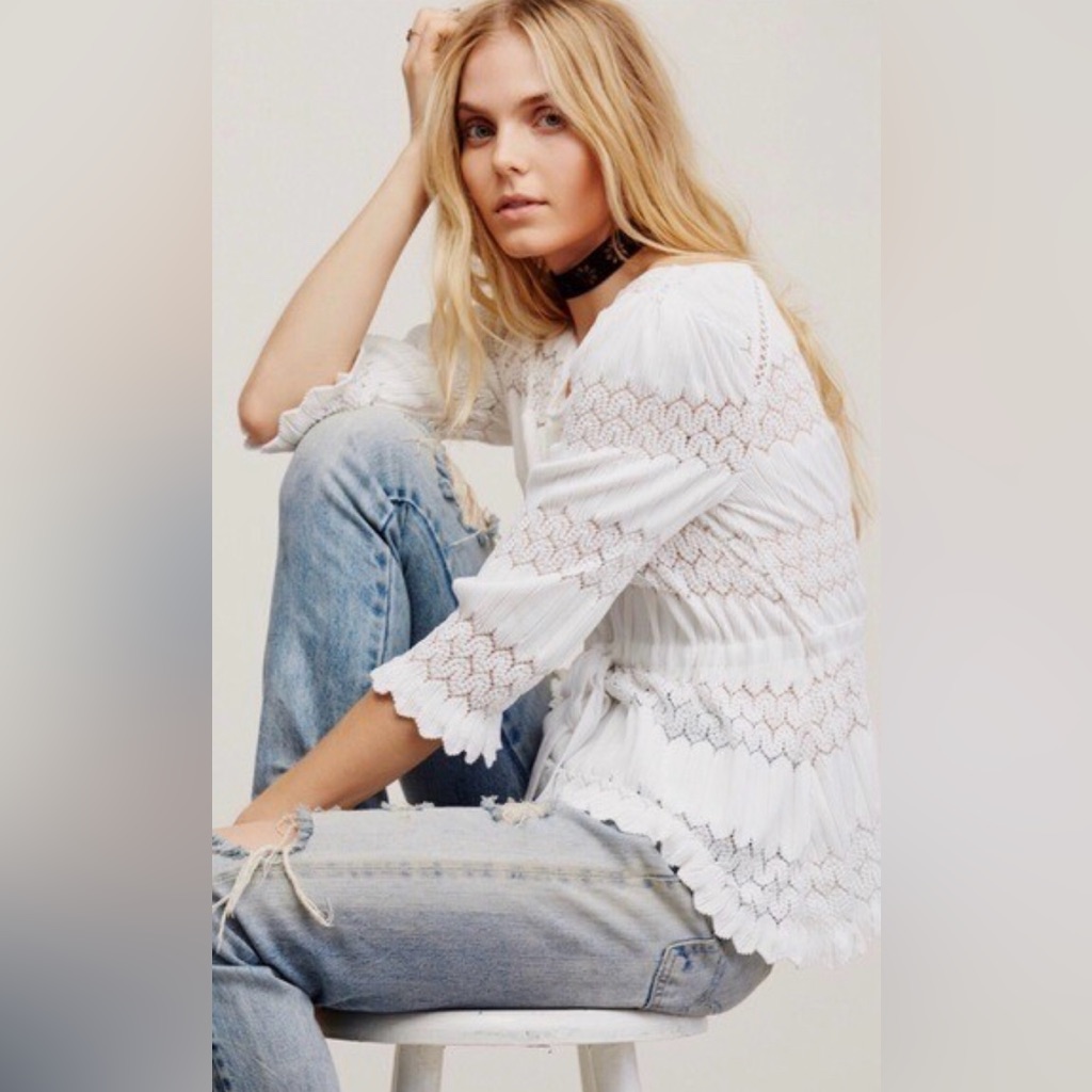 Free People Fire Island Blouse .